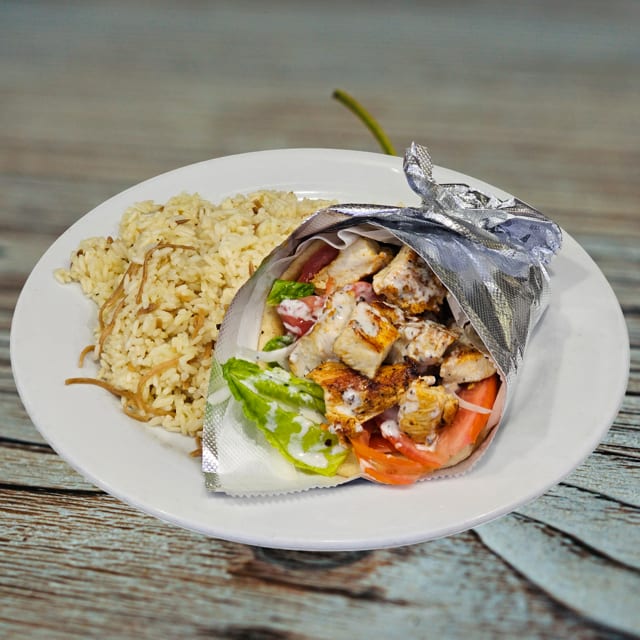 Grilled Halloumi Cheese Pita Combo.