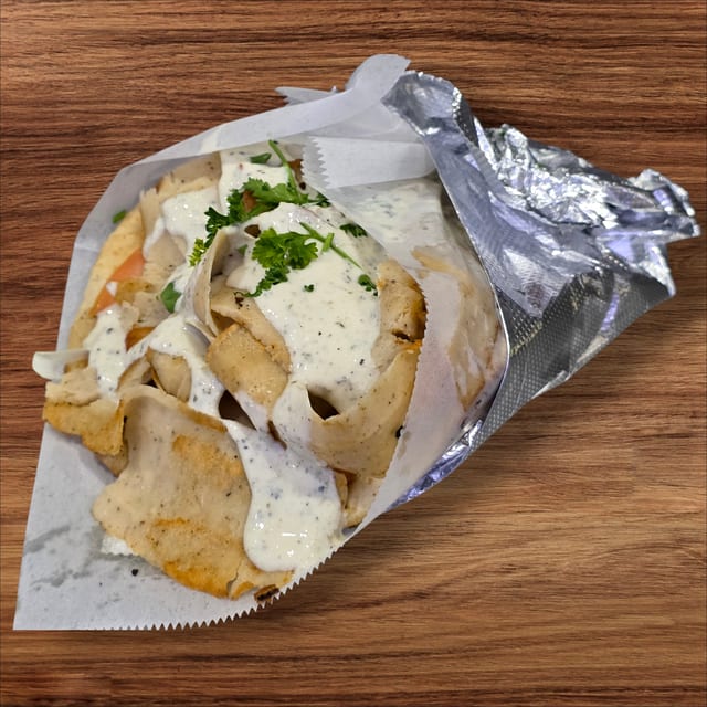 Chicken Gyro Sandwich.