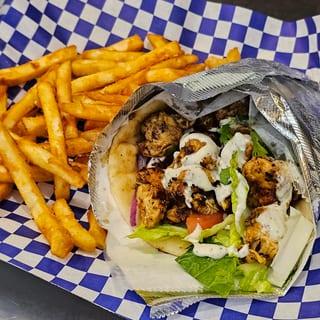 Chicken Souvlaki Sandwich Combo