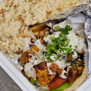 Pork Souvlaki Combo