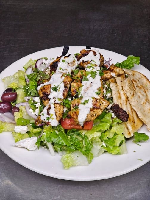 Souvlaki Salad.