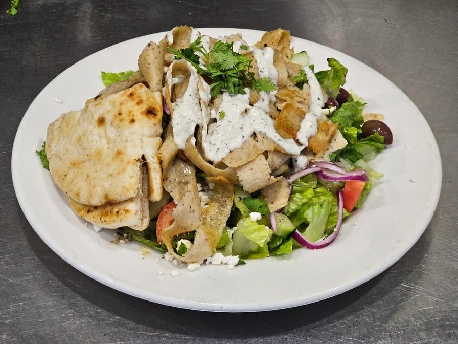 Chicken Gyro Salad.