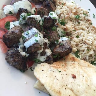 Lamb Souvlaki Plate
