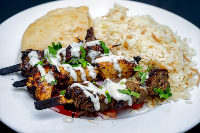 Mix Souvlaki Plate.