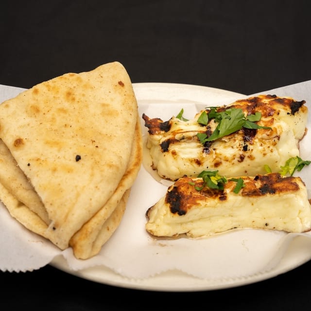 Grilled Halloumi Cheese.