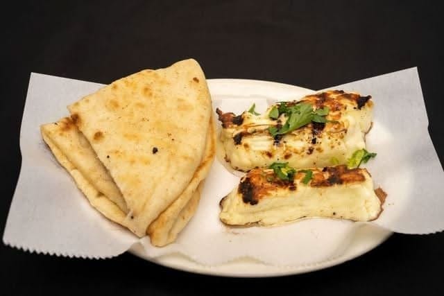 Grilled Halloumi Cheese Pita.